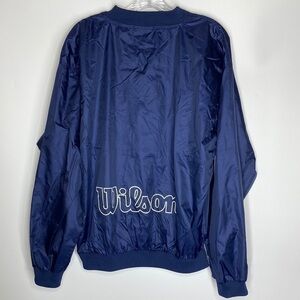 Vintage Advantage By Wilson Blue Pullover Windbreaker Jacket Size Large